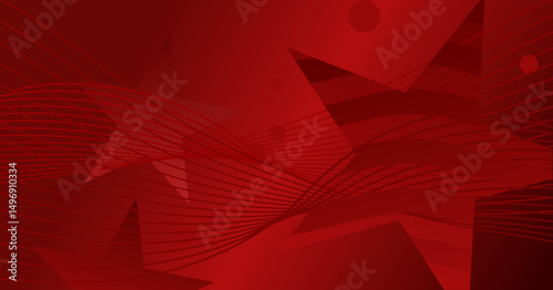 red patriotic background with stars, United States Independence Day – vector illustration
