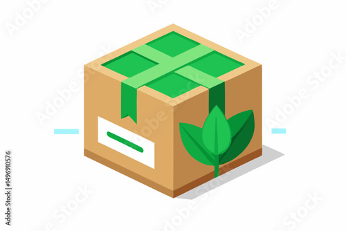 delivery box reinforced edges green