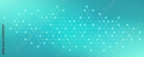 Abstract vector background with simple geometric figures and dots. Graphic design element and polygonal shape pattern