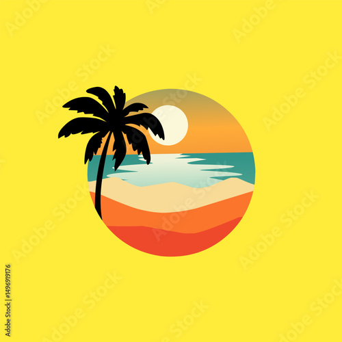 palm tree on the beach