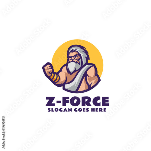 Zeus Force mascot Logo Design