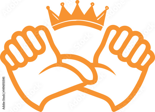 Hand Holding a Crown, Symbolizing Royalty and Power