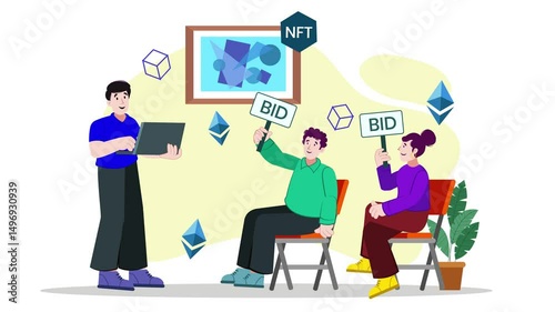 Team Discussion on NFT Strategy - Business Explainer Animation