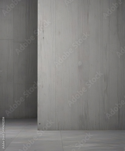 Wallpaper Mural Abstract grey concrete backdrop, minimalist architecture  , gray, grunge, light Torontodigital.ca