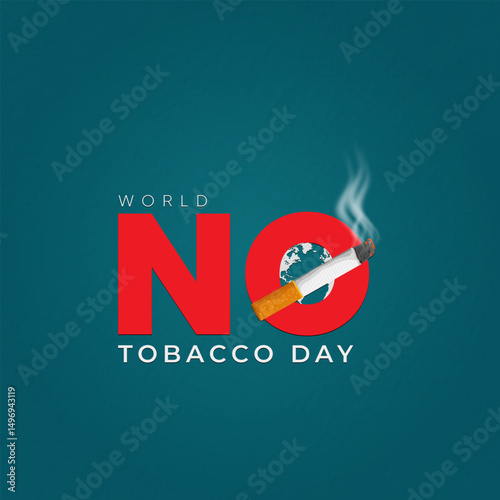 World No Tobacco Day Global Awareness Illustration