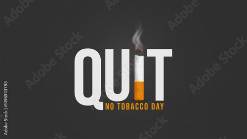 World No Tobacco Day Global Awareness Illustration