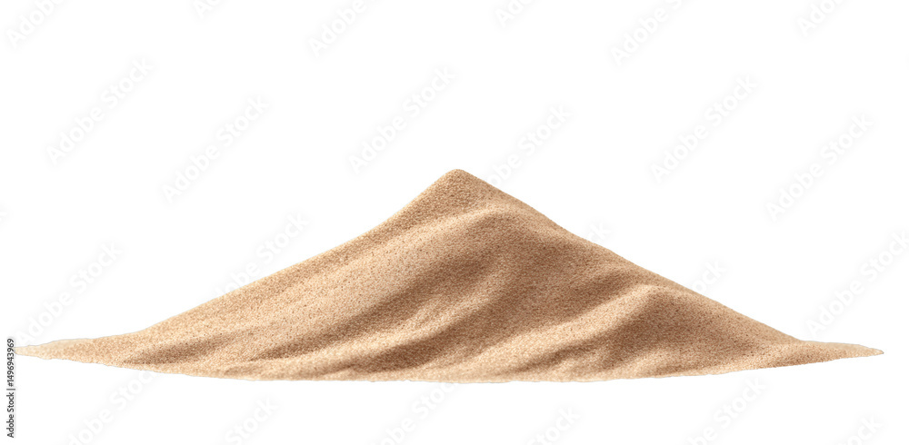 Naklejka premium [Transparent Background PNG]Pile of Sand Isolated on White Background