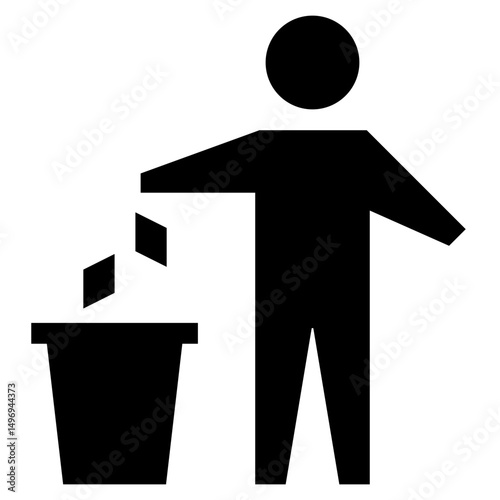 Man Throwing Trash