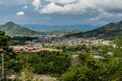 Aerial view of Tingo Maria town, Peru
