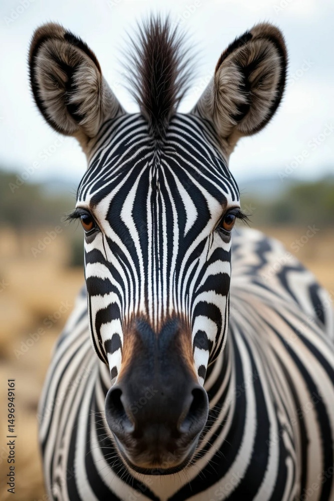 Naklejka premium zebra in the zoo