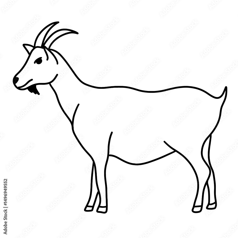 Fototapeta premium vector illustration of a sheep
