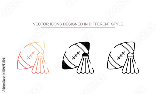 School Sport icon design with white background stock illustration