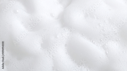 ふんわりと広がる白い泡のテクスチャ背景素材


