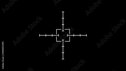 HUD target aims control panel or aim radar digital screen.