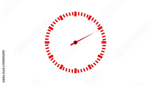Clock spinning, watch illustration.Clock icon flat style illustration.