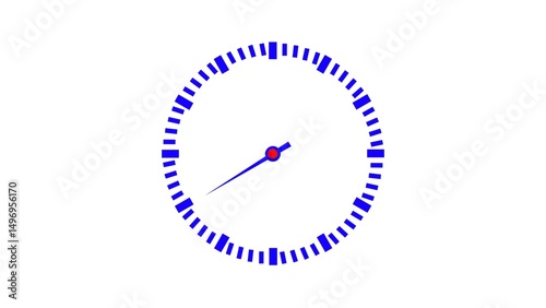 Clock spinning, watch illustration.Clock icon flat style illustration.