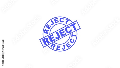 reject stamp seal vector stock illustration.