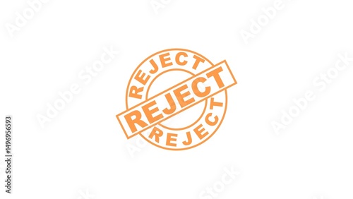 reject stamp seal vector stock illustration.