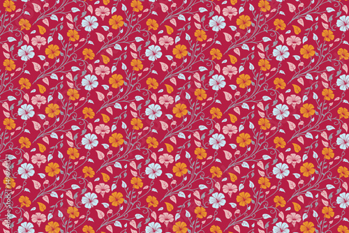 sketch floral line, seamless cotton bloom, hand drawn motif, outline pattern idea, modern textile layout, fashion print style, minimal design concept

