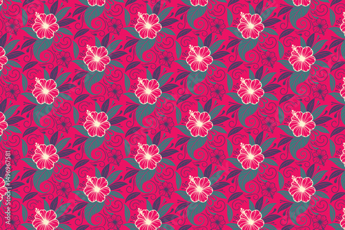outline floral art, hand drawn sketch, seamless cotton pattern, line motif layout, fashion textile print, modern bloom design, minimal flower idea


