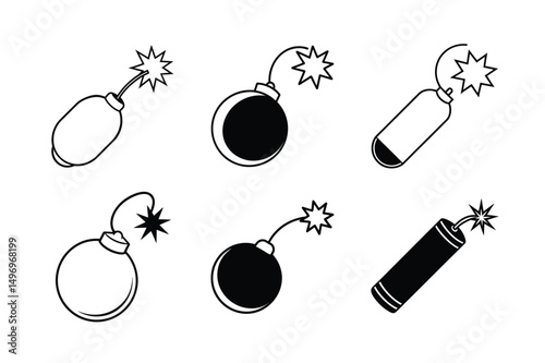 cartoon style dynamite vector illustration clean dynamite explosion effect