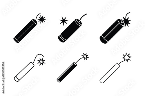 cartoon style dynamite vector illustration clean explosive blast