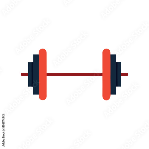 dumbbell isolated on white