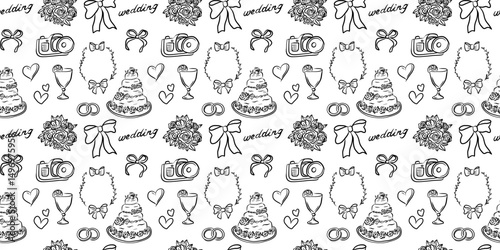 Whimsical and Charming Wedding Pattern Design for Joyful Celebrations and Events