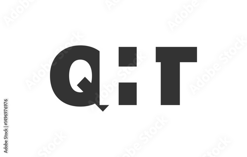 QHT logo design. Initial letter Q H T bold font style for tech startups, consulting, corporate branding. Creative company name, headlines typography identity, trendy logotype.