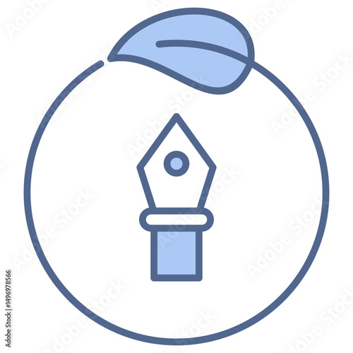 Sustainable Design Blue Icon