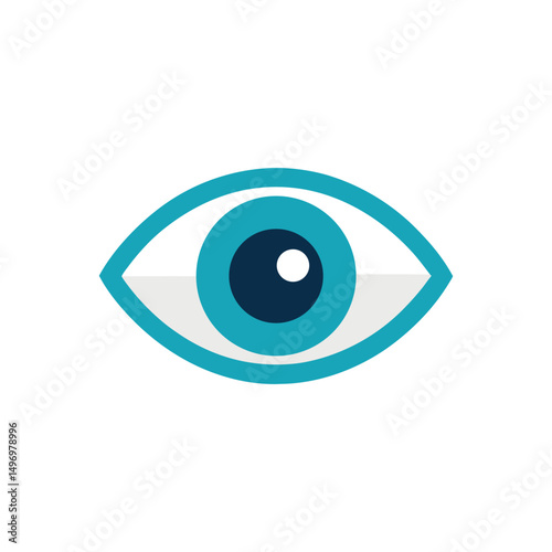 Eye chart vector illustration on white background