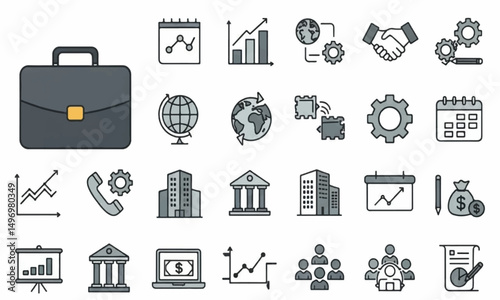 business and finance icons