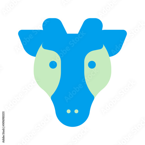 giraffe duo tone icon