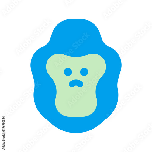 gorilla duo tone icon
