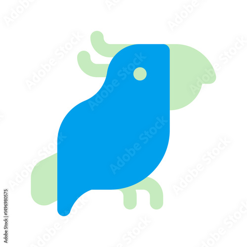 parrot duo tone icon