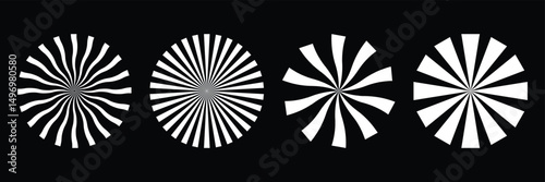 Sunburst element radial stripes or sunburst backgrounds