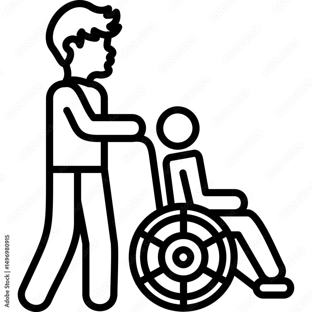 Fototapeta premium Disabled Icon