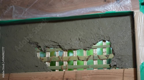 建築中の日本家屋