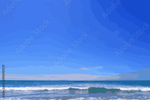 Summer Beach on a sunny summer day
