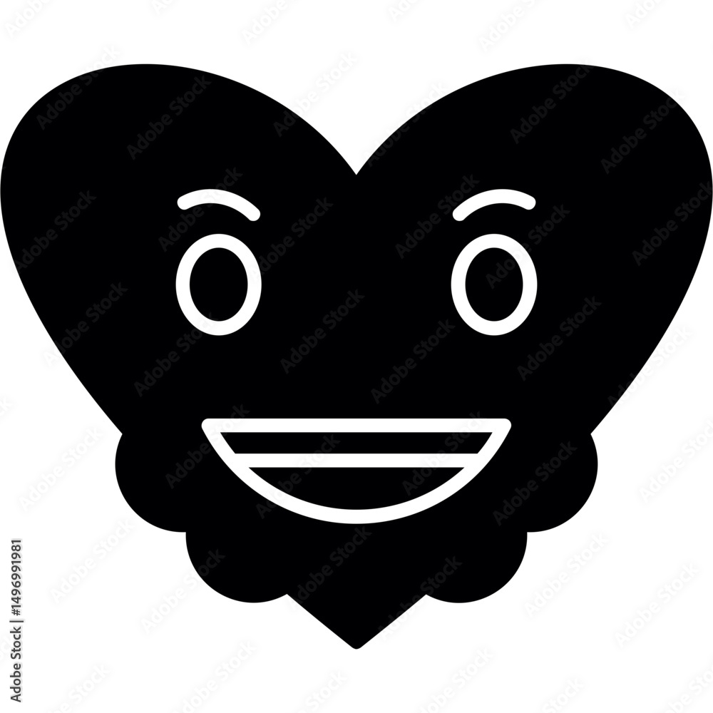 Naklejka premium Grinning icon