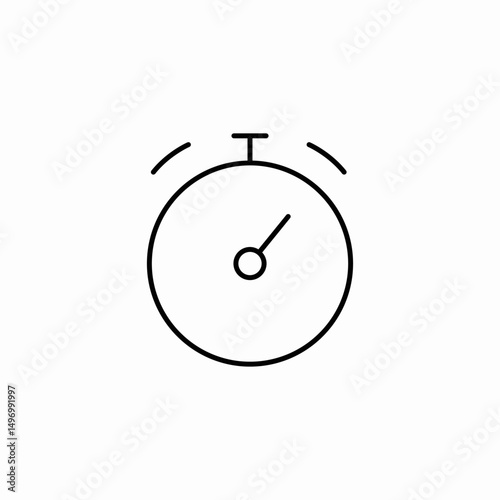 alarm clock ring icon sign vector