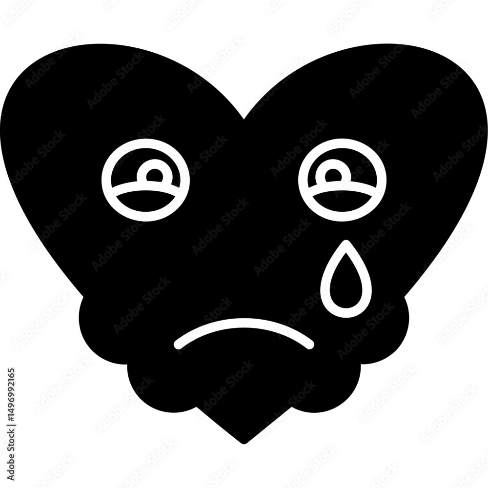Obraz premium Sad icon