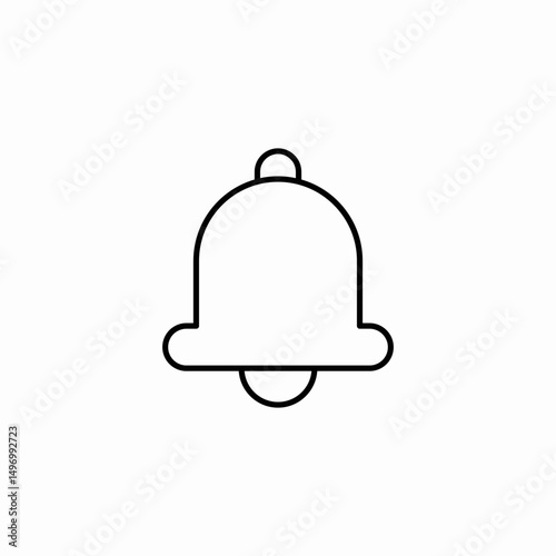 bell alert sound icon sign vector