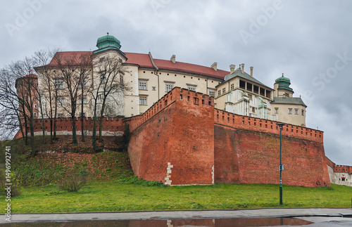 Wallpaper Mural Wawel Castle complex in Krakow, Winter Day Torontodigital.ca