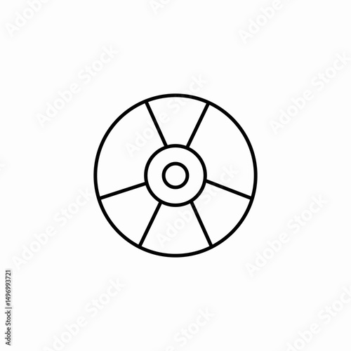 cd disc icon sign vector