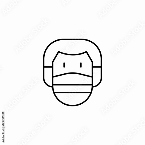 face mask protection icon sign vector