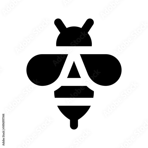 bee glyph icon