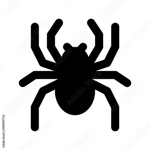 spider glyph icon