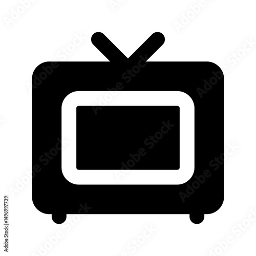 television glyph icon
