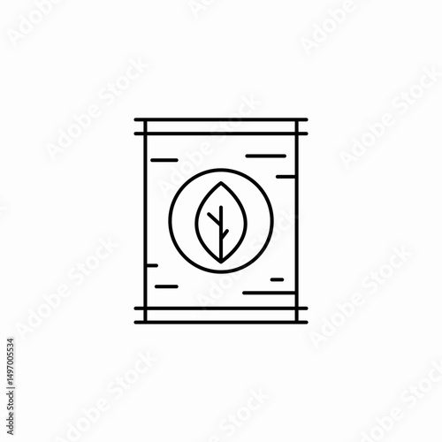 biofuel sack icon sign vector
